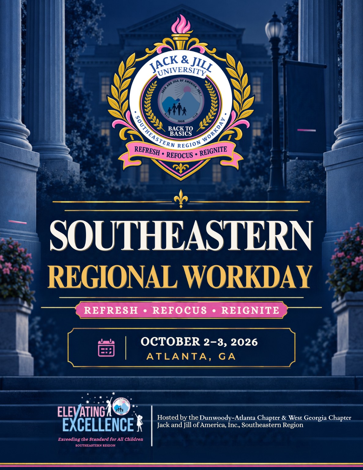 Jack and Jill University Southeastern Regional Workday, October 2–3, 2026, Atlanta